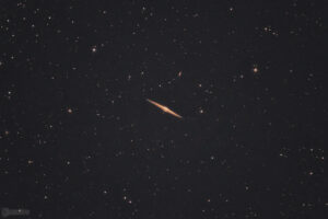 ExIF Total integration time: 3h 45m 00s (exposures: 5m) Aperture: f/4 Gain: 100 | Offset: 50 Focal length: 600mm